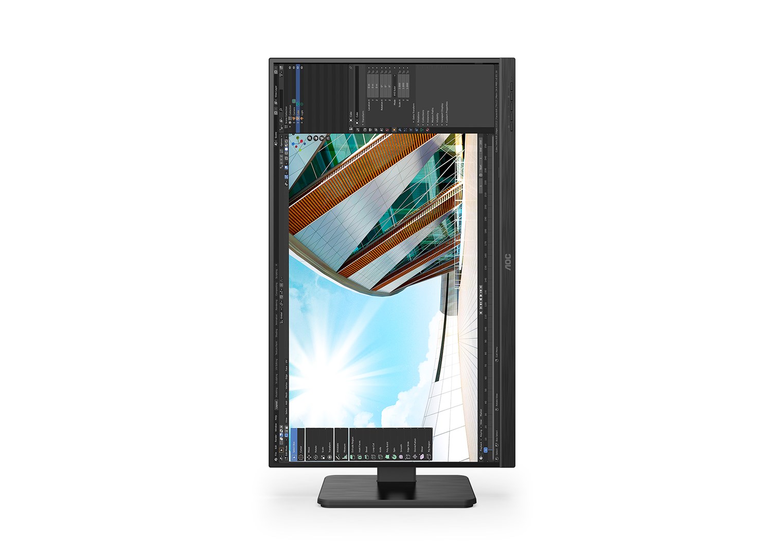 AOC U27P2CA computer monitor 68.6 cm (27") 3840 x 2160 pixels 4K Ultra HD LED Black - Image 3