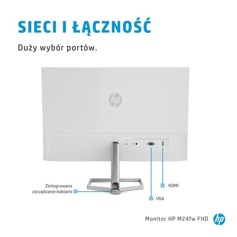 HP M24fw (2D9K1E9) 60.5 cm (23.8") 1920 x 1080 pixels Full HD Silver - Image 3