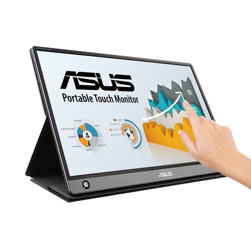 ASUS MB16AMT 39.6 cm (15.6") 1920 x 1080 pixels Full HD LED Touchscreen Multi-user Black, Grey - Image 3