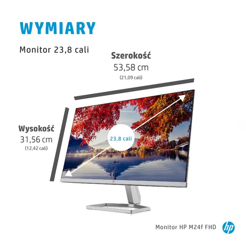 HP M24f FHD Monitor 60.5 cm (23.8") 1920 x 1080 pixels Full HD Black, Silver - Image 10