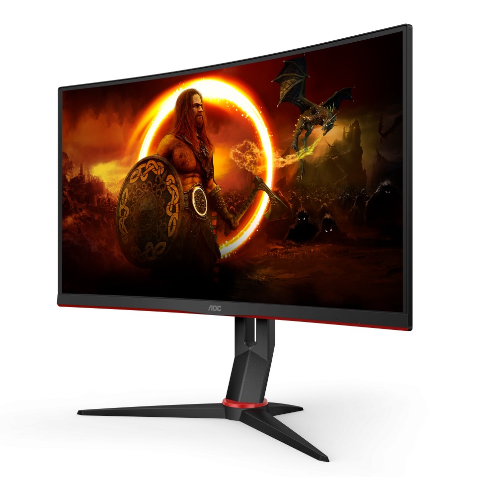 AOC CQ27G2S/BK computer monitor 68.6 cm (27") 2560 x 1440 pixels Quad HD Black, Red - Image 2