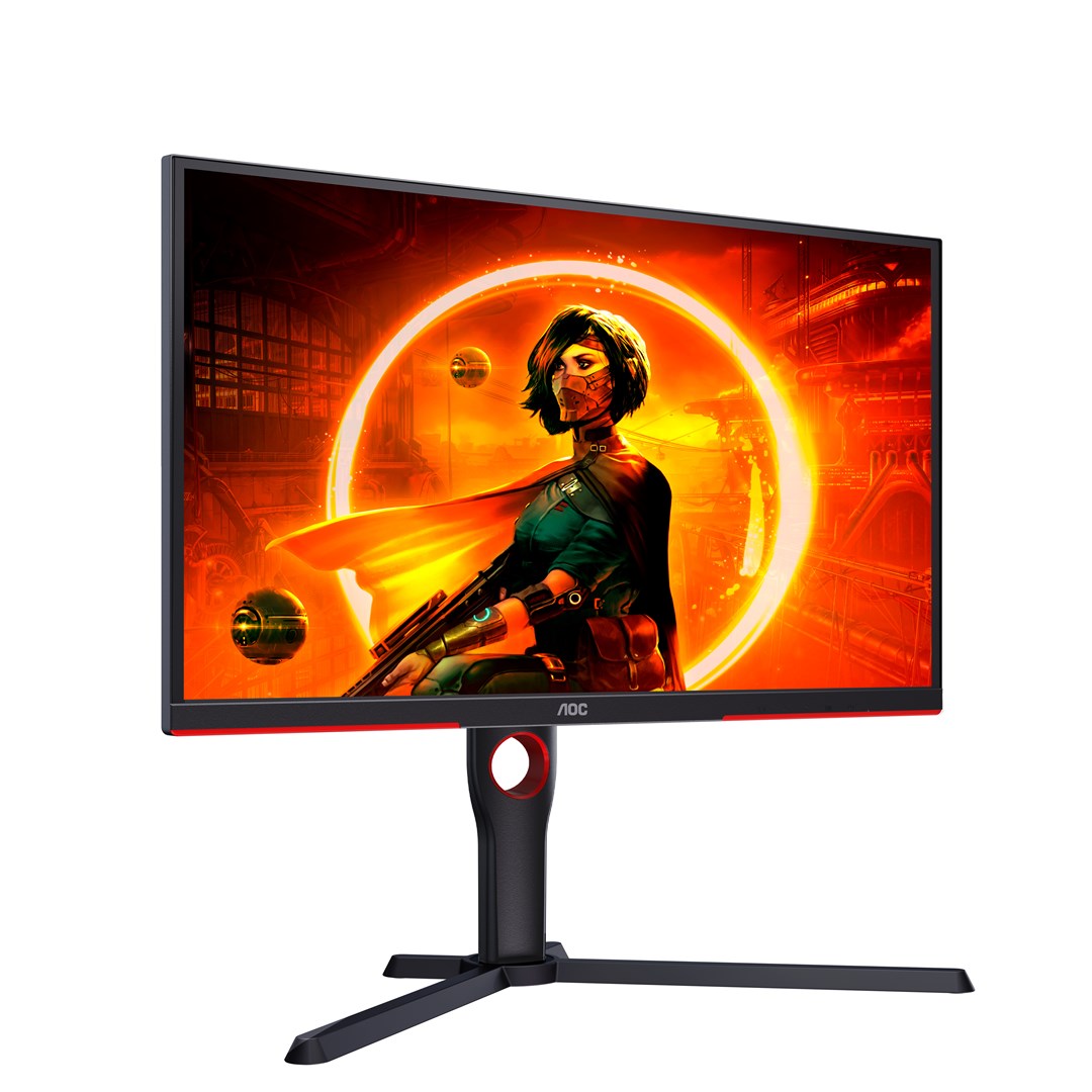 AOC G3 25G3ZM/BK computer monitor 62.2 cm (24.5") 1920 x 1080 pixels Full HD Black, Red - Image 4