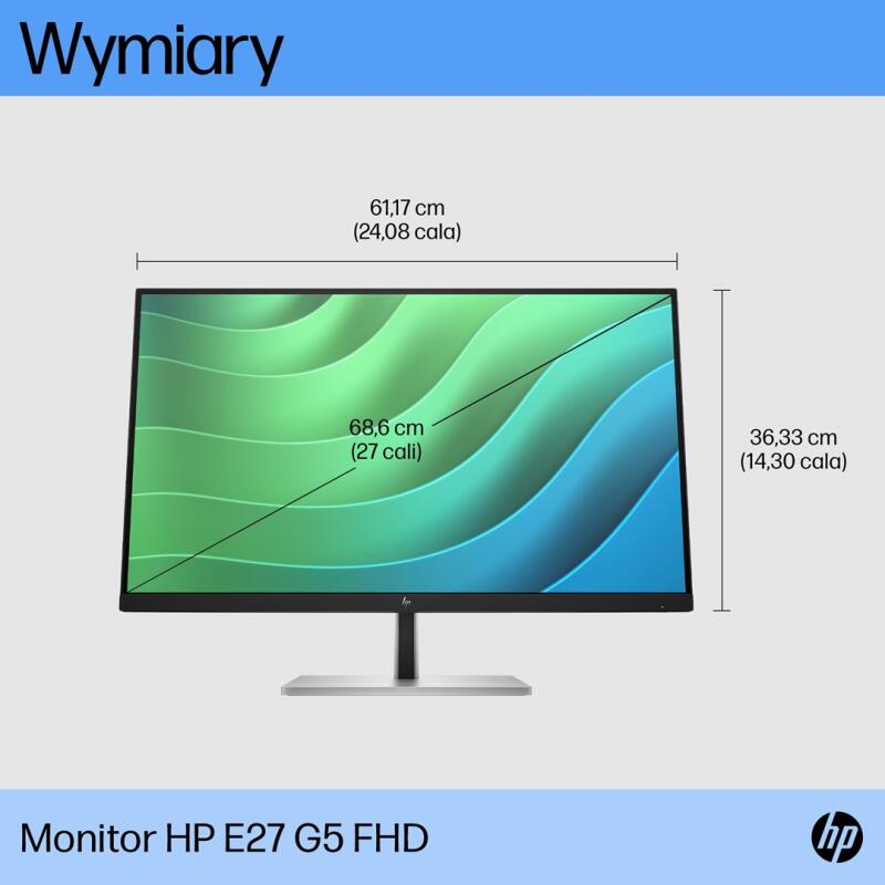 HP E27 G5 68.6 cm (27") 1920 x 1080 pixels Full HD LED Black - Image 6