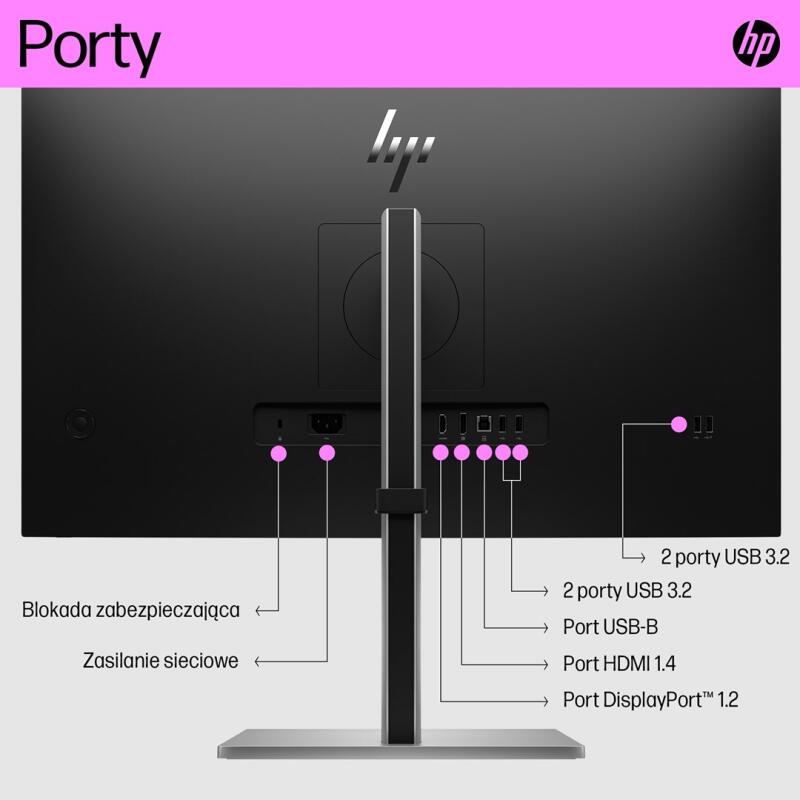 HP E27q G5 computer monitor 68.6 cm (27") 2560 x 1440 pixels Quad HD LCD Black, Silver - Image 10