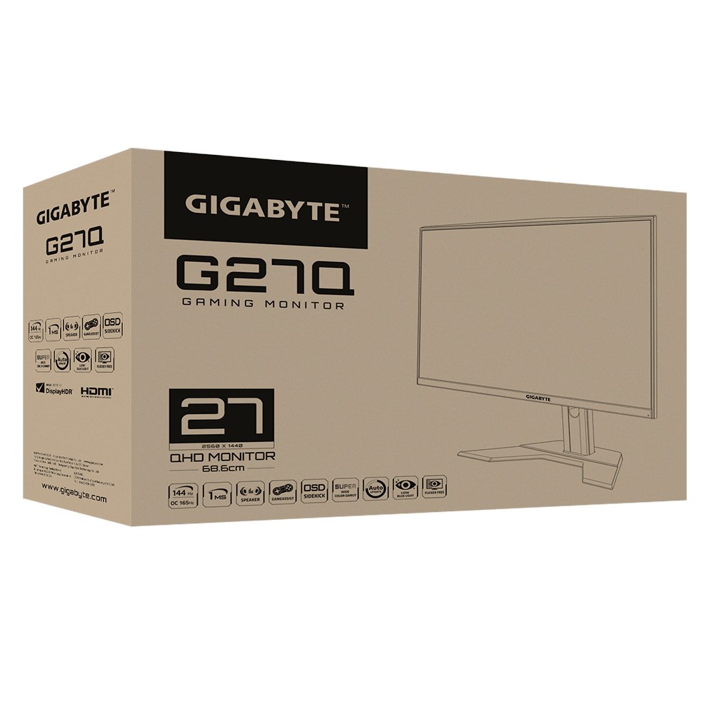 Gigabyte G27Q 68.6 cm (27") 2560 x 1440 pixels Quad HD LED Black - Image 9