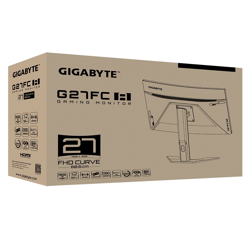 Gigabyte G27FC A computer monitor 68.6 cm (27") 1920 x 1080 pixels Full HD LED Black - Image 8