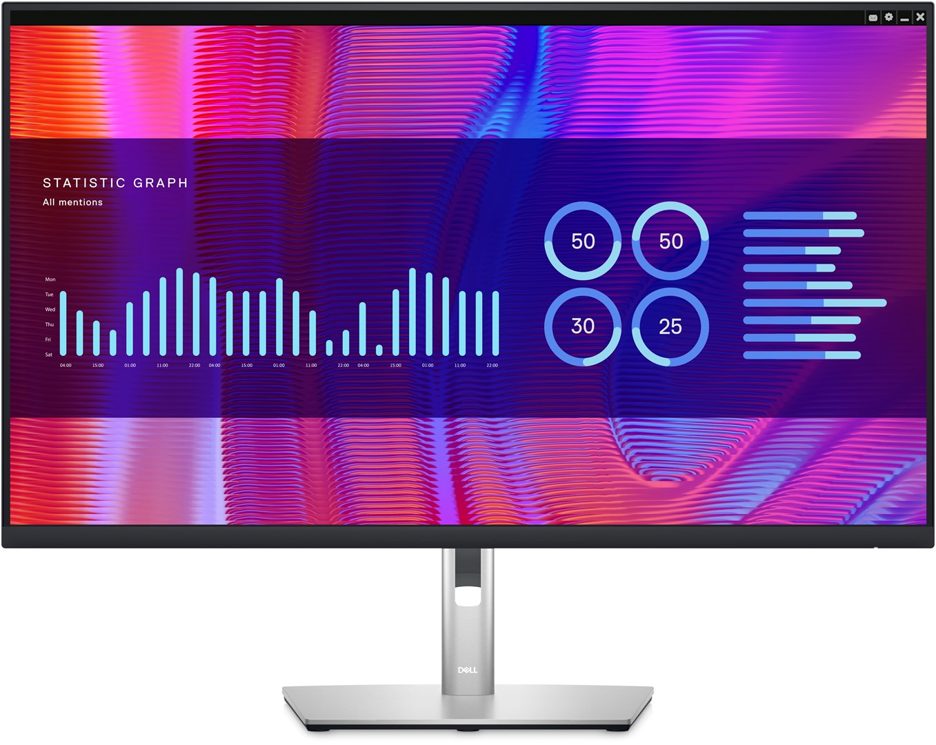DELL P Series P3223DE 80 cm (31.5") 2560 x 1440 pixels Quad HD LCD Black, Silver