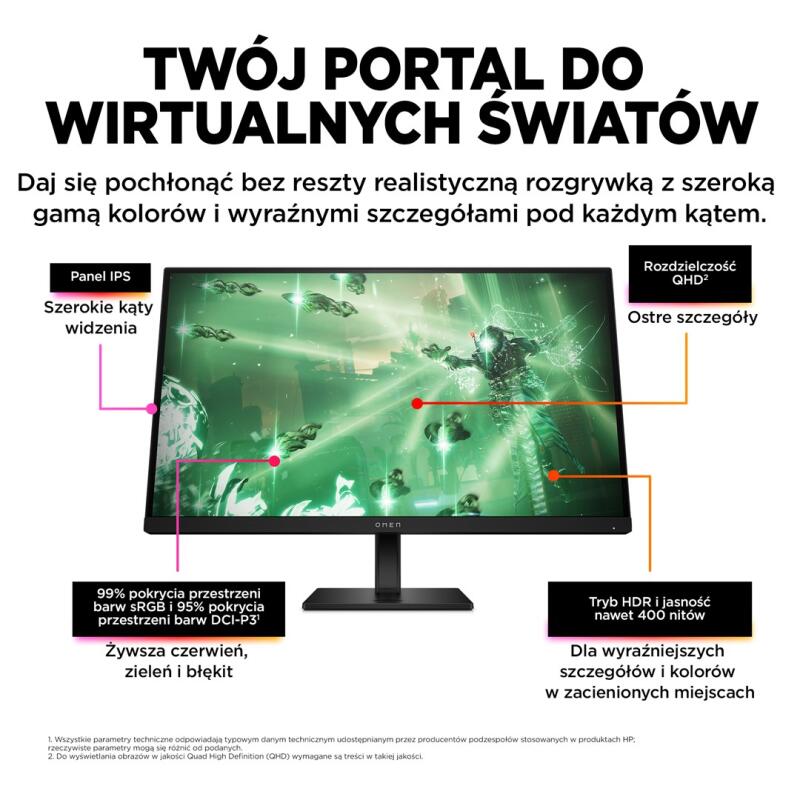 HP OMEN by HP 27q computer monitor 68.6 cm (27") 2560 x 1440 pixels Quad HD Black - Image 11