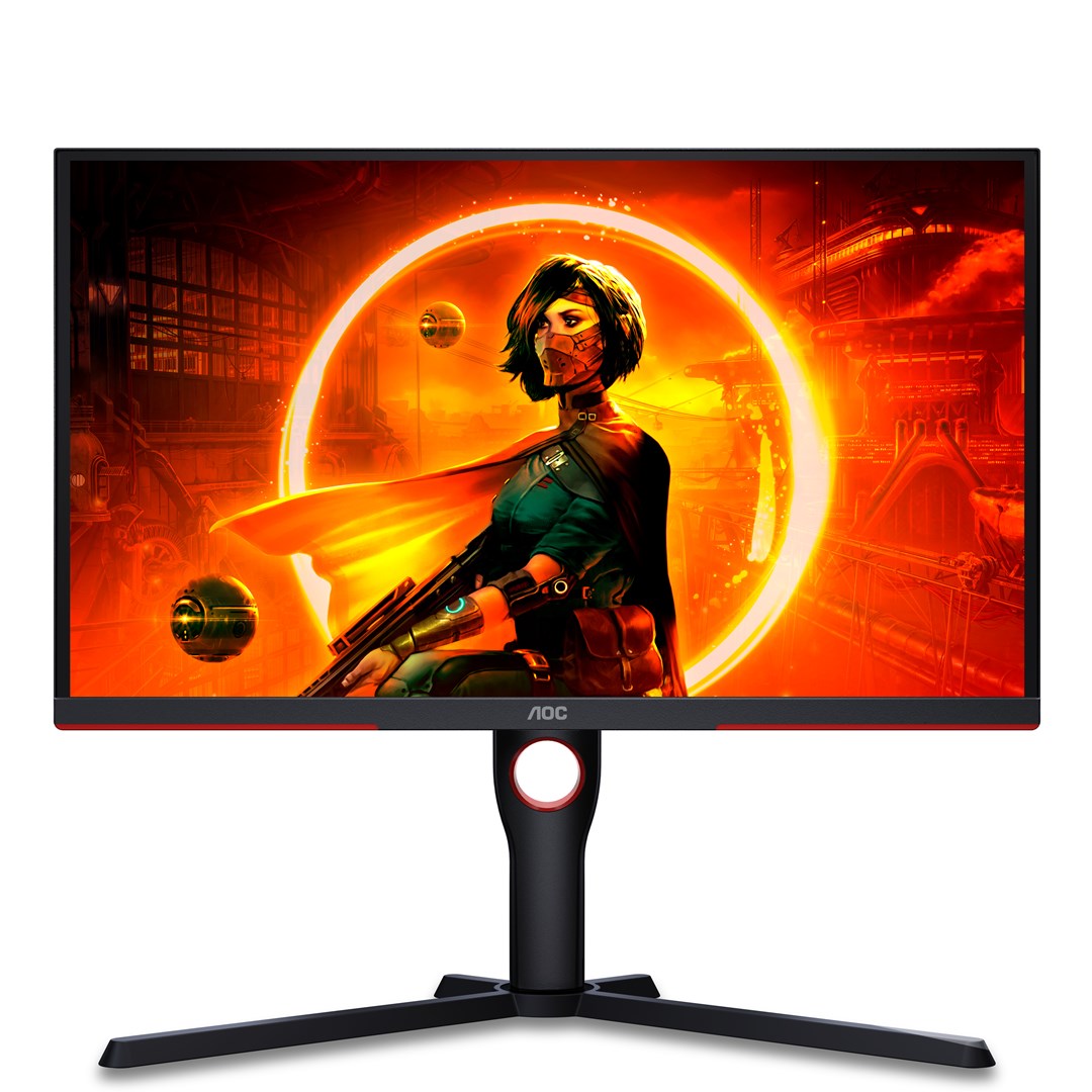 AOC G3 25G3ZM/BK computer monitor 62.2 cm (24.5") 1920 x 1080 pixels Full HD Black, Red - Image 2