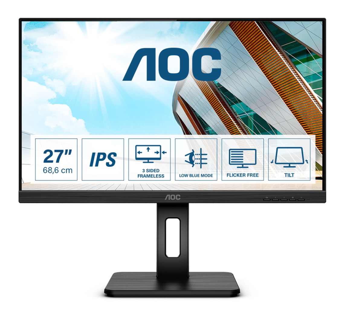 AOC 27P2Q LED display 68.6 cm (27") 1920 x 1080 pixels Full HD Black