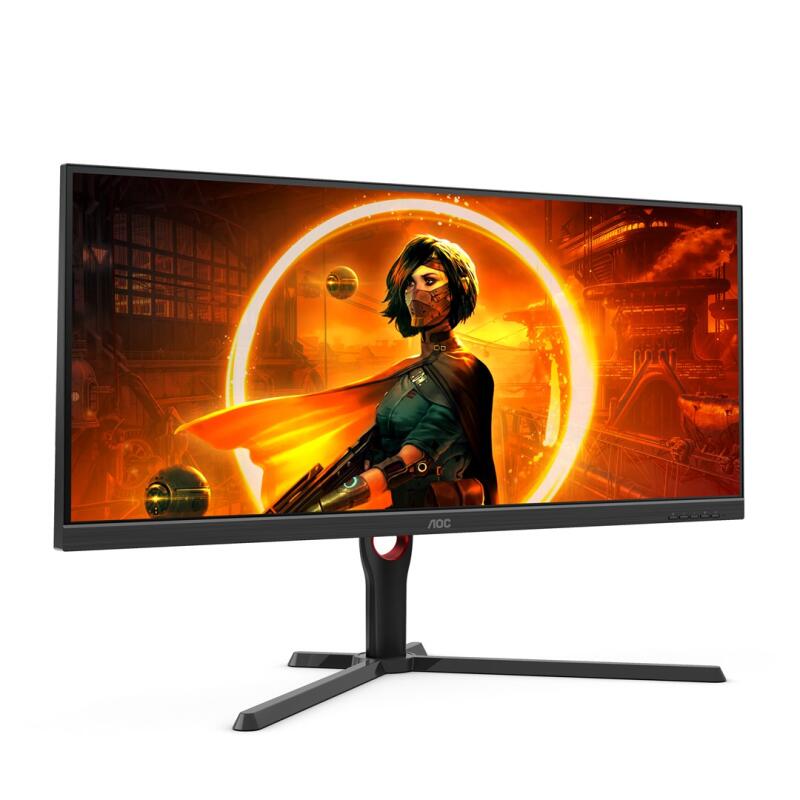AOC G3 U34G3XM/EU LED display 86.4 cm (34") 3440 x 1440 pixels UltraWide Quad HD Black, Red - Image 4