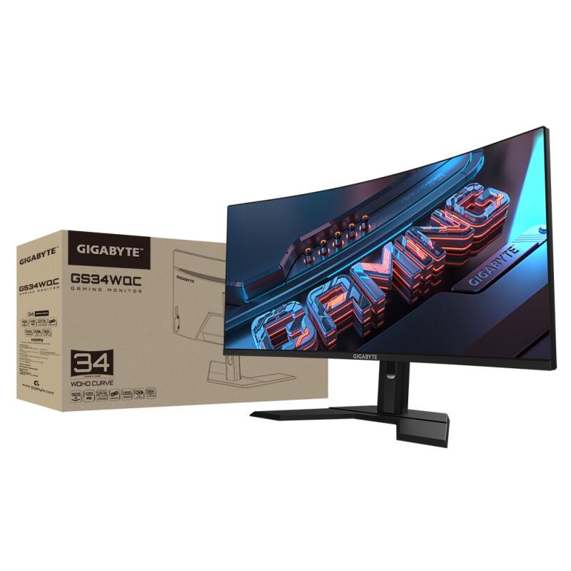 Gigabyte GS34WQC computer monitor 86.4 cm (34") 3440 x 1440 pixels Wide Quad HD LCD Black - Image 9