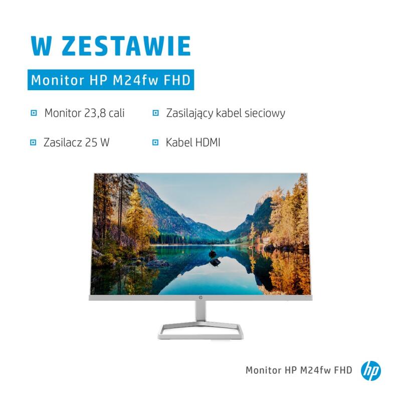 HP M24fw (2D9K1E9) 60.5 cm (23.8") 1920 x 1080 pixels Full HD Silver - Image 10