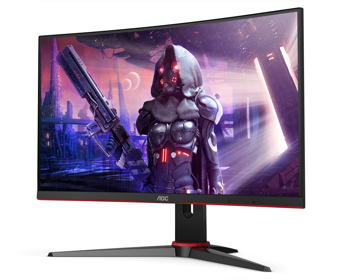 AOC C24G2AE/BK computer monitor 59.9 cm (23.6") 1920 x 1080 pixels Full HD LED Black, Red - Image 4