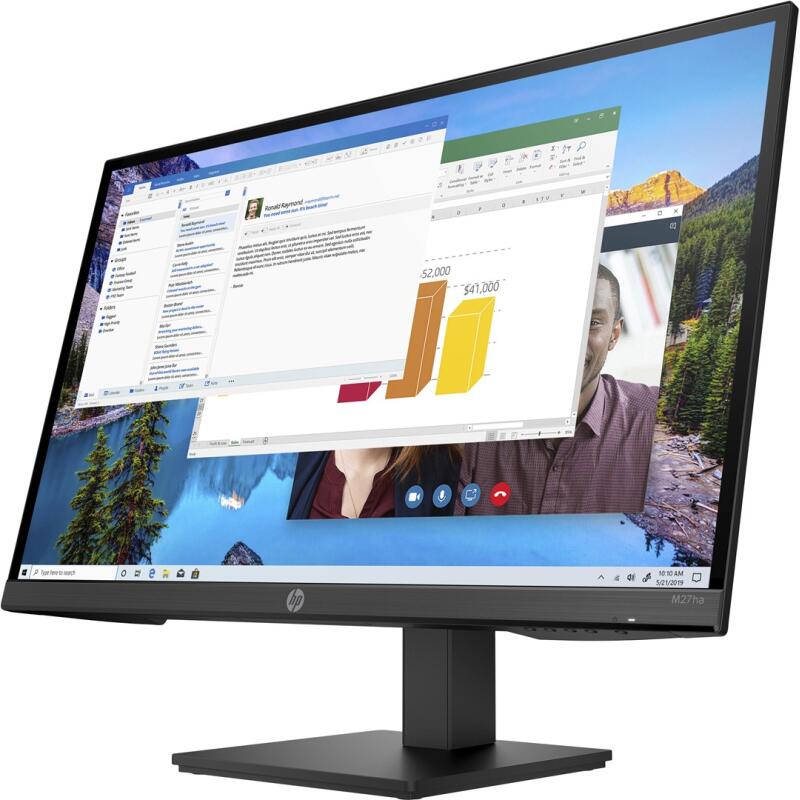 HP Monitor LED, IPS 27" M27ha (22H94E9) 1920 x 1080 Pixel Full HD Black - Image 5