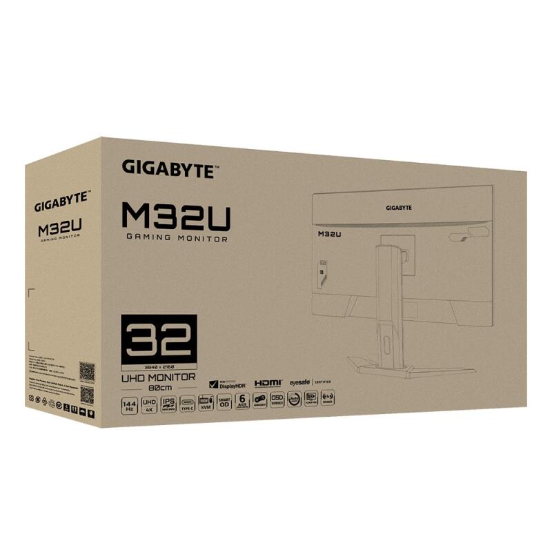 Gigabyte M32U AE 80 cm (31.5") 3840 x 2160 pixels 4K Ultra HD LED Black - Image 10