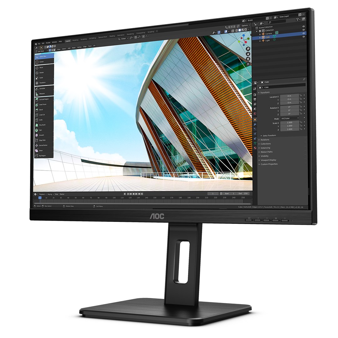 AOC U27P2CA computer monitor 68.6 cm (27") 3840 x 2160 pixels 4K Ultra HD LED Black - Image 7