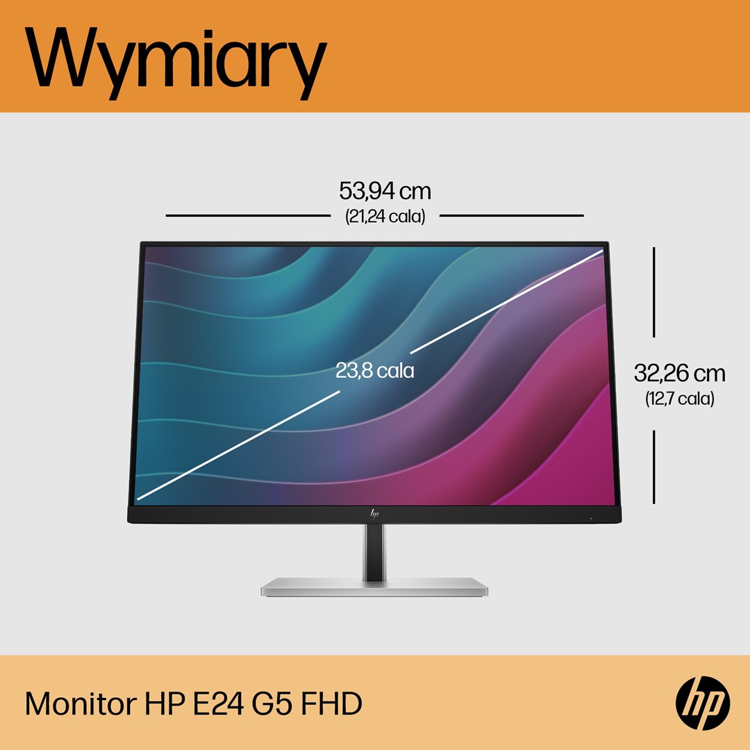 HP E-Series E24 G5 computer monitor 60.5 cm (23.8") 1920 x 1080 pixels Full HD LED Silver, Black - Image 8