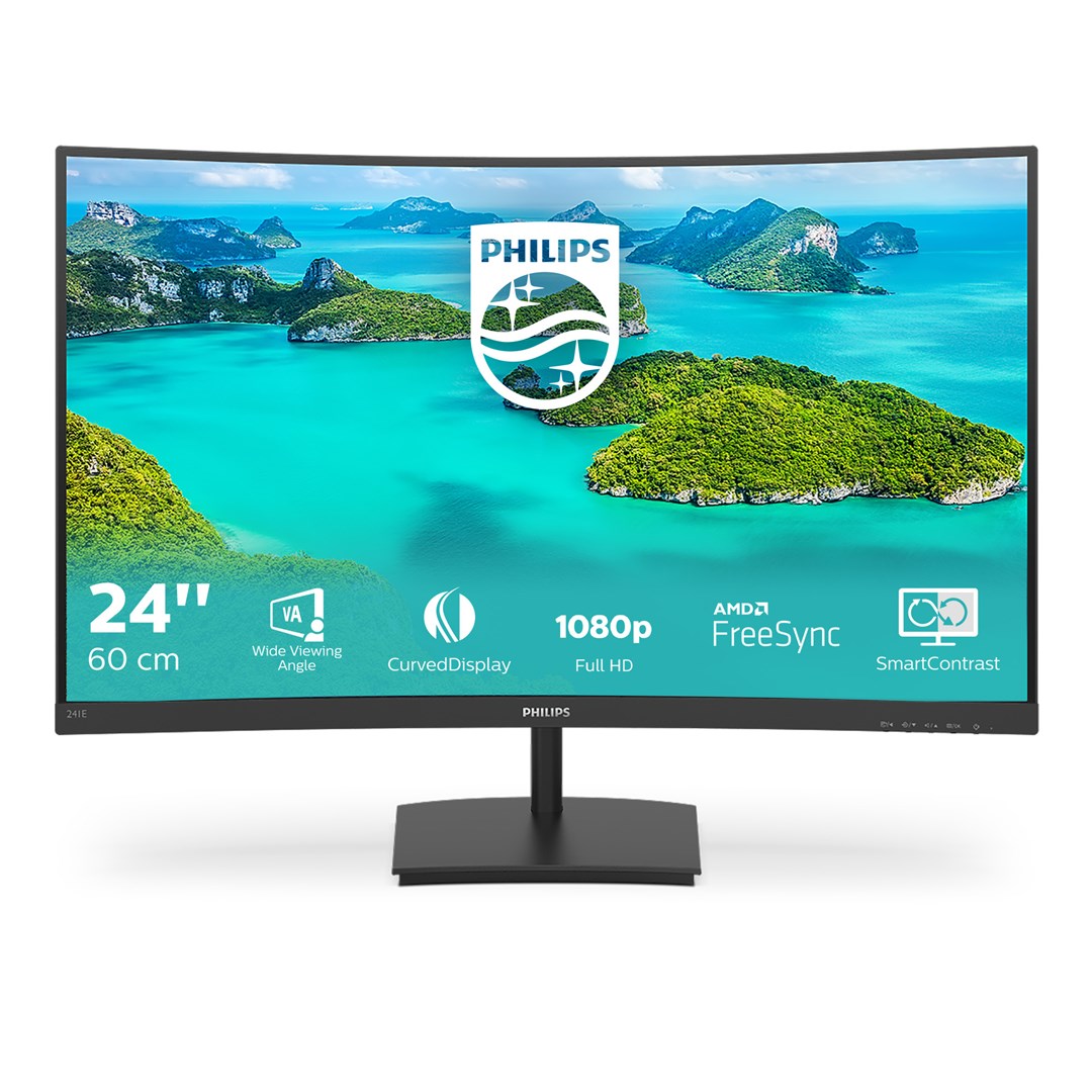Philips E Line 241E1SCA/00 computer monitor 59.9 cm (23.6") 1920 x 1080 pixels Full HD LCD Black - Image 6