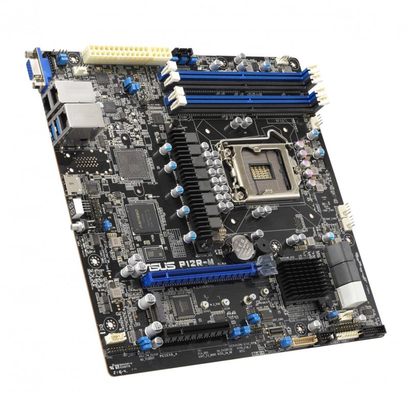 ASUS P12R-M Intel C252 LGA 1200 (Socket H5) micro ATX server motherboard - Image 2