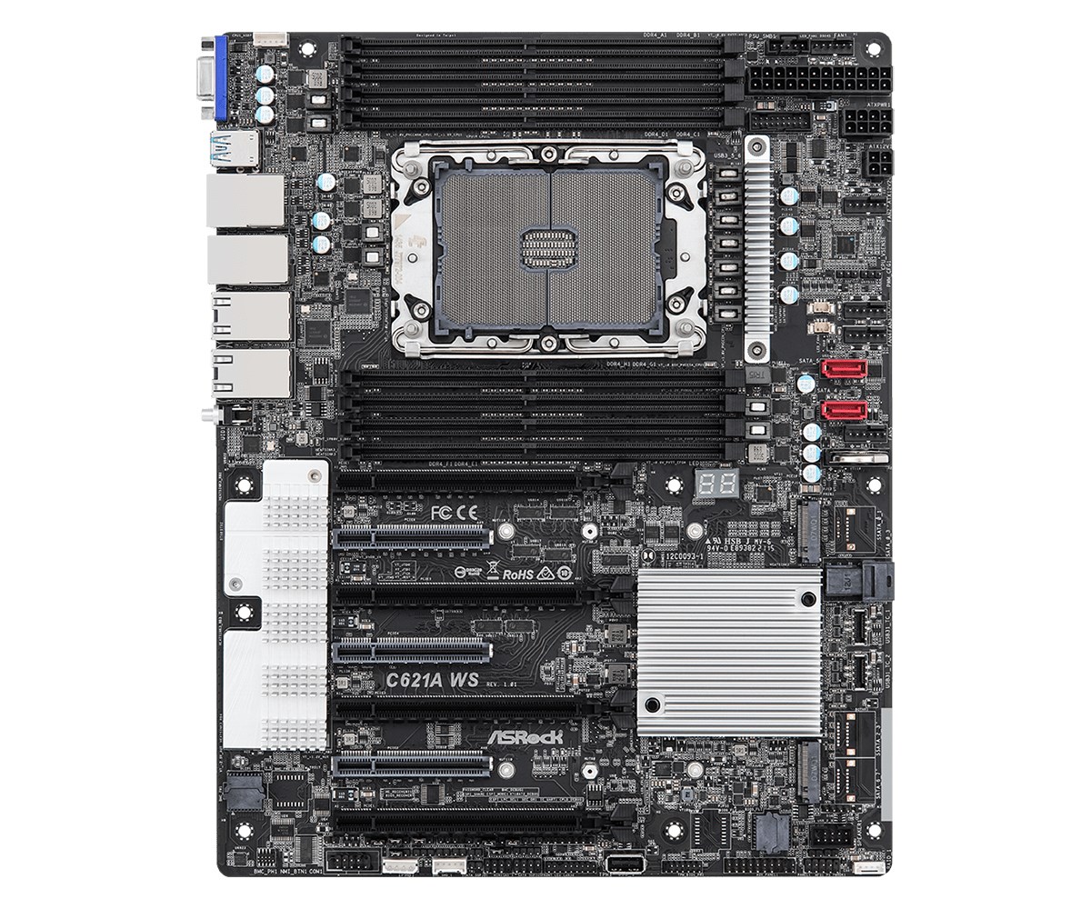 Asrock C621A WS Intel C621A LGA 4189 ATX - Image 3