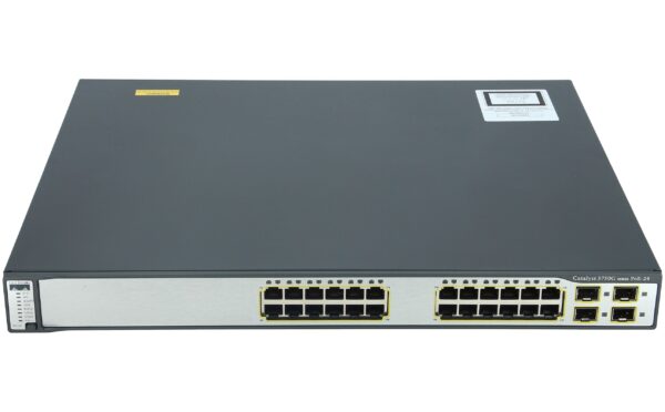 SWITCH ETH 24P 1GB & 4xSFP CISCO CATALYST 3750G-24 POE