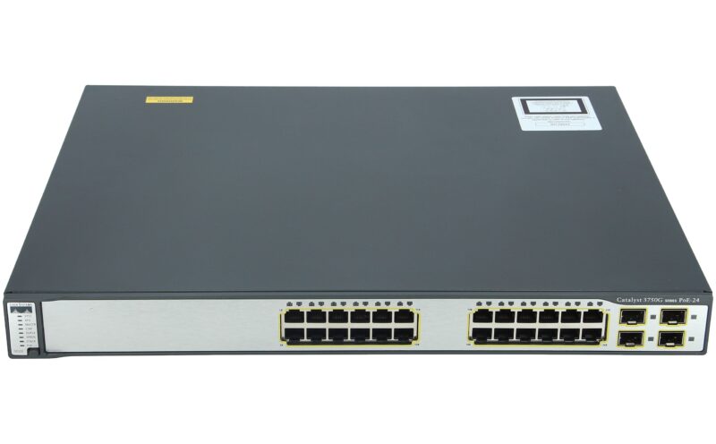 SWITCH ETH 24P 1GB & 4xSFP CISCO CATALYST 3750G-24 POE