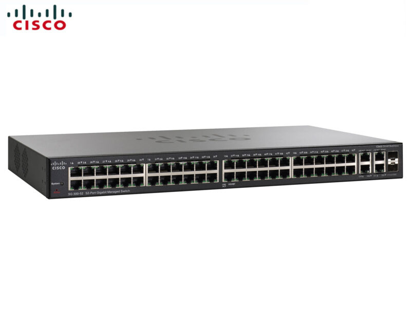 SWITCH ETH 50P 1GB RJ45 & 2x1GB RJ45/SFP CISCO 300 SG300-52