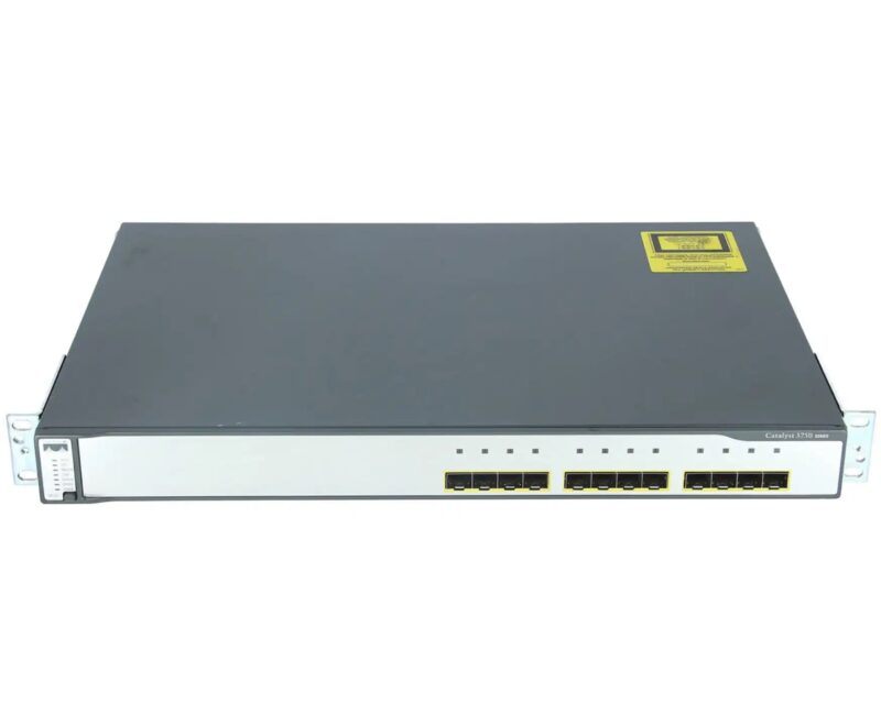 SWITCH ETH 12P 1GB SFP CISCO CATALYST 3750G-12S-E NO PSU