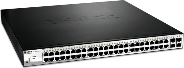 SWITCH ETH 48P 1GB & 4x1GB RJ45/SFP DLINK DGS-1210 POE 370W NEW