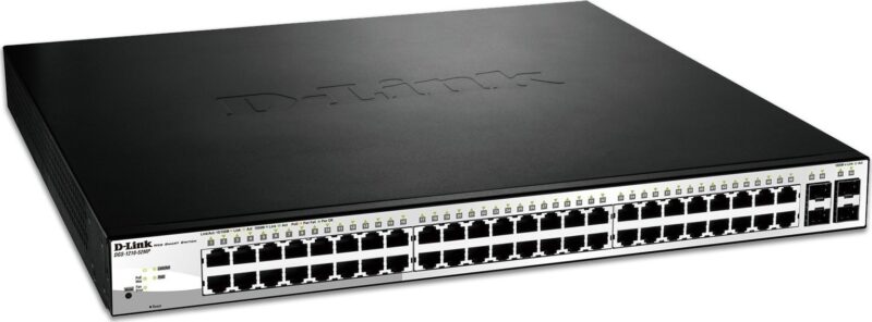 SWITCH ETH 48P 1GB & 4x1GB RJ45/SFP DLINK DGS-1210 POE 370W NEW