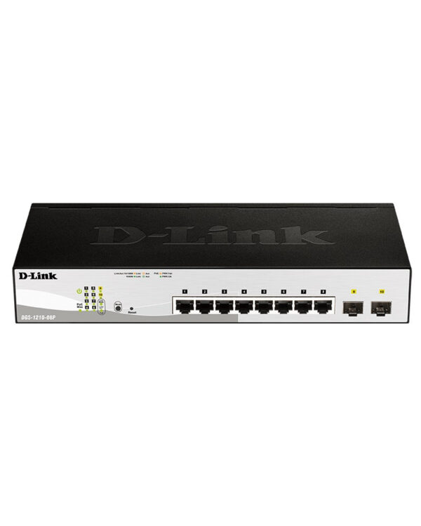 SWITCH ETH 8P 1GBE 2x1GBE SFP D-LINK DGS-1210 POE 65W NEW