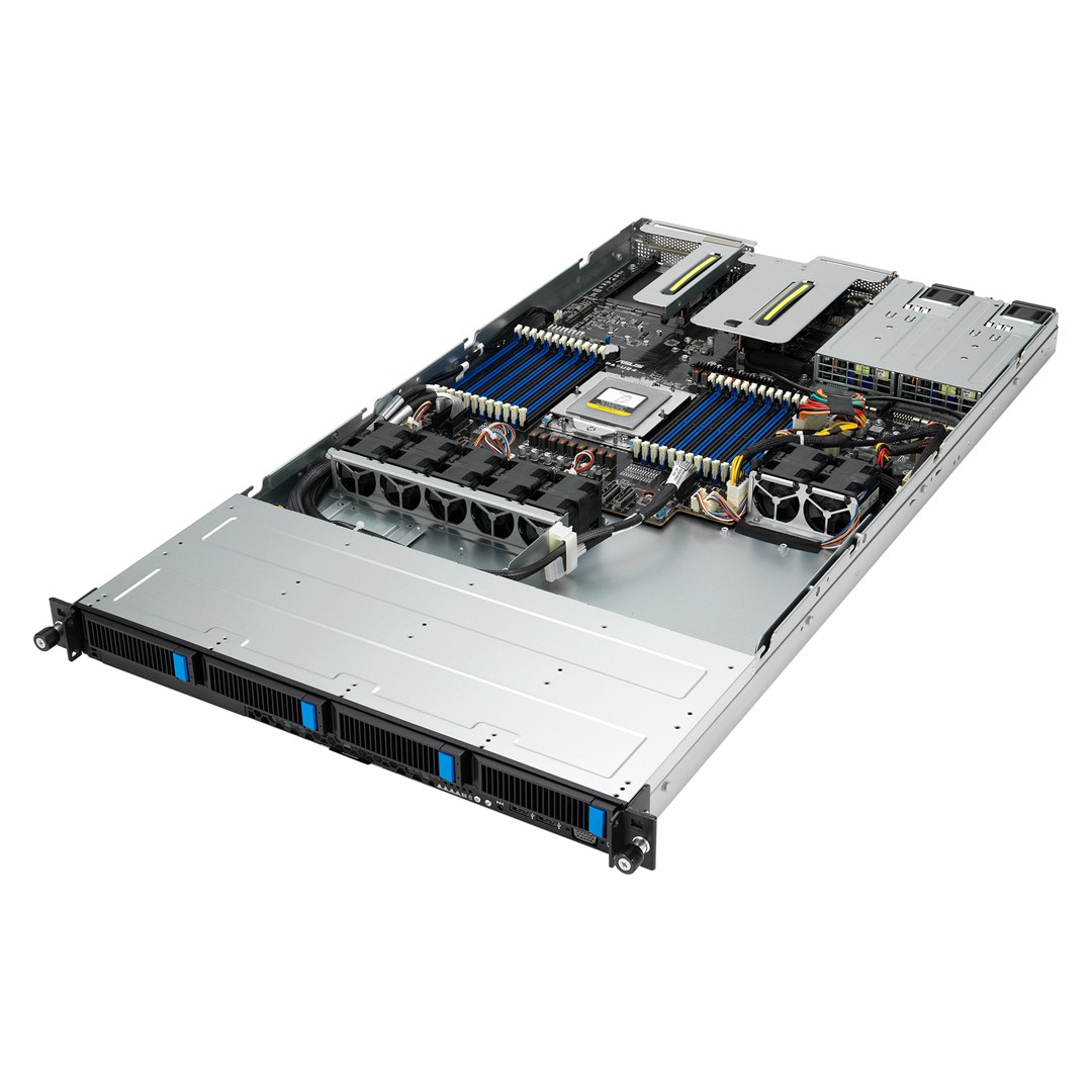 ASUS RS500A-E12-RS4U Socket SP5 Rack (1U) Black, Silver - Image 4