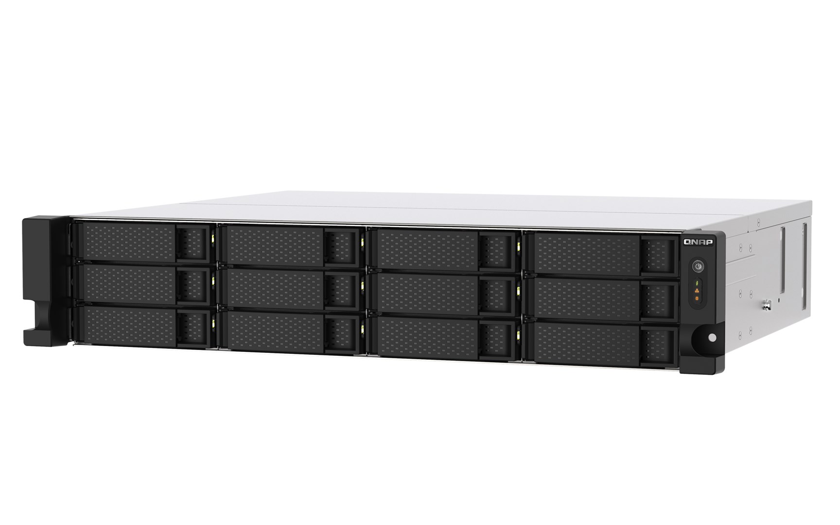 QNAP TS-1273AU-RP-8G NAS/storage server Rack (2U) Ryzen Embedded V1500B 8 GB DDR4 0 TB QNAP QTS Aluminium, Black - Image 2