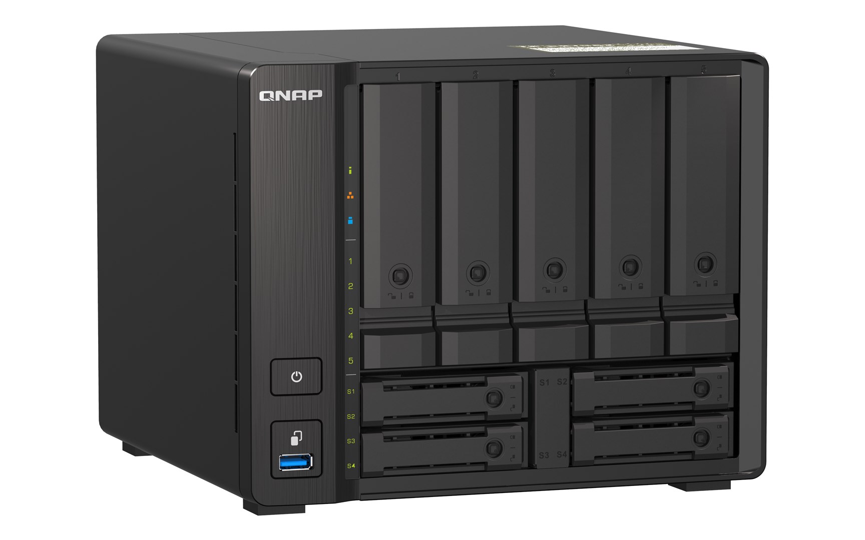 QNAP TS-H973AX NAS Tower Ryzen Embedded V1500B 32 GB DDR4 0 TB QuTS hero Black - Image 2