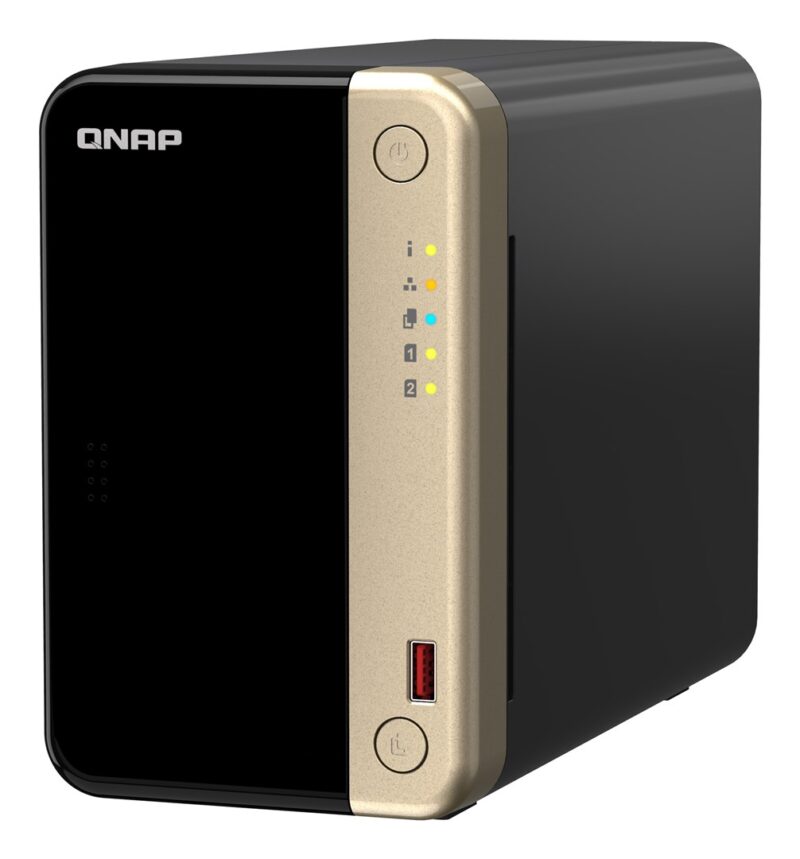 QNAP TS-264 NAS Tower Intel® Celeron® N5095 8 GB 0 TB QNAP QTS Black, Gold - Image 2