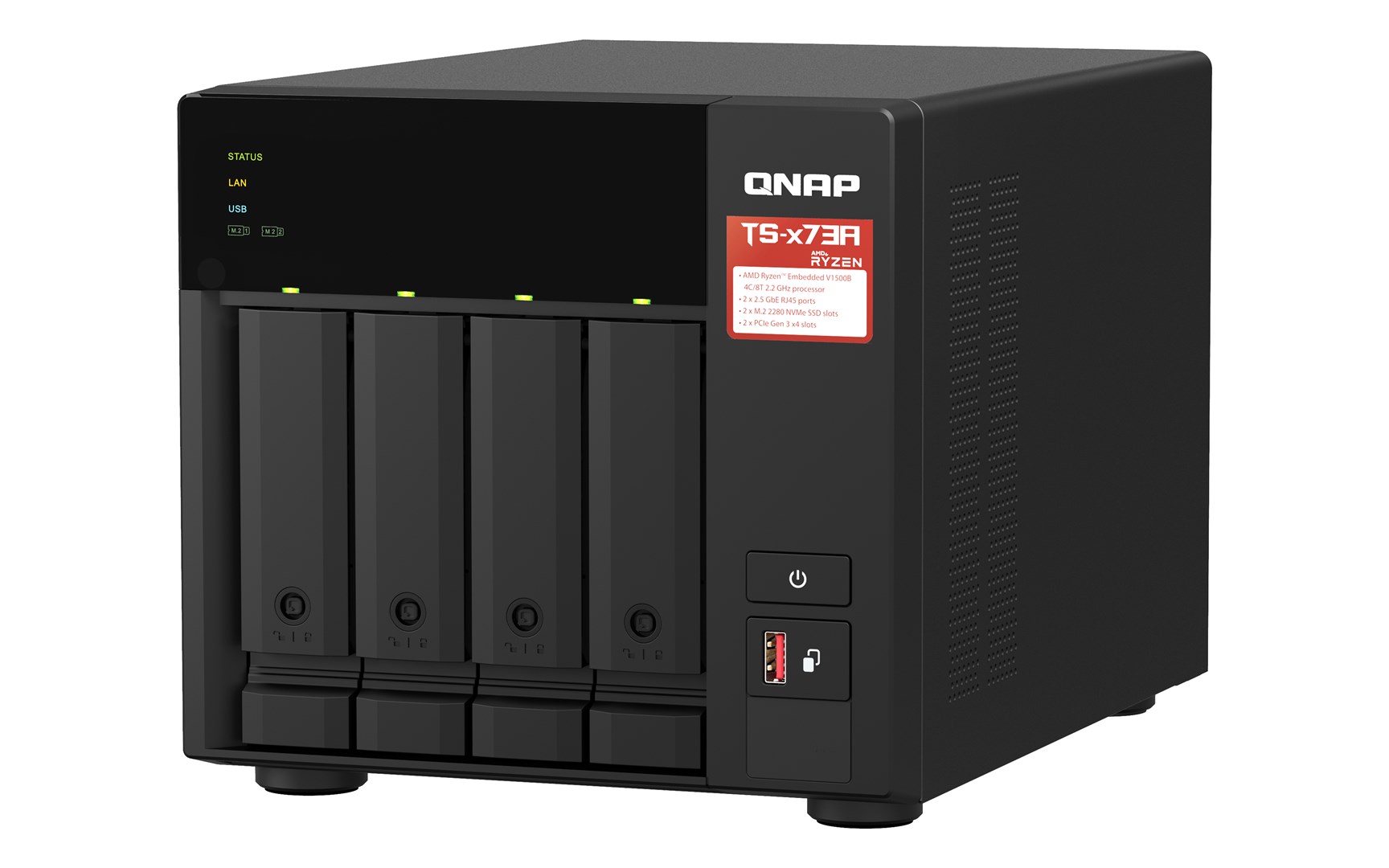 QNAP TS-473A + QSW-1105-5T Bundle Pack NAS Tower Ryzen Embedded V1500B 8 GB DDR4 0 TB QNAP Turbo System Black - Image 6