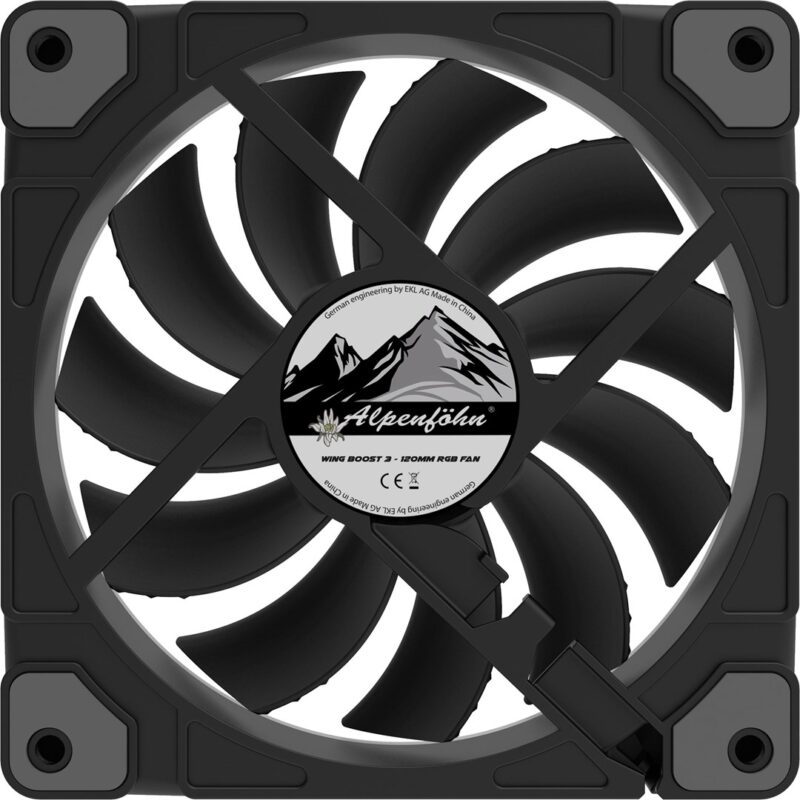 Alpenföhn Wing Boost 3 Computer case, Processor Fan 12 cm Black 3 pc(s) - Image 7