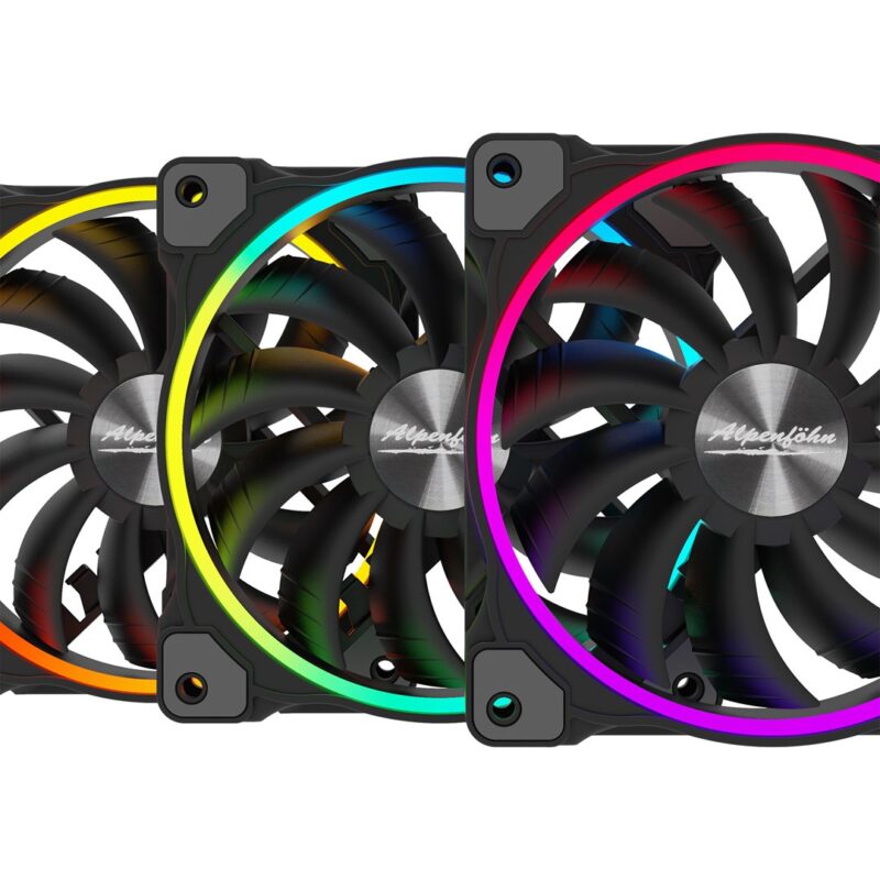 Alpenföhn Wing Boost 3 Computer case, Processor Fan 12 cm Black 3 pc(s) - Image 3