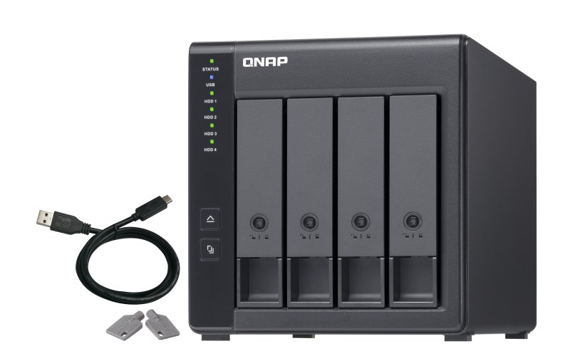 QNAP TR-004 storage drive enclosure HDD/SSD enclosure Black 2.5/3.5" - Image 2