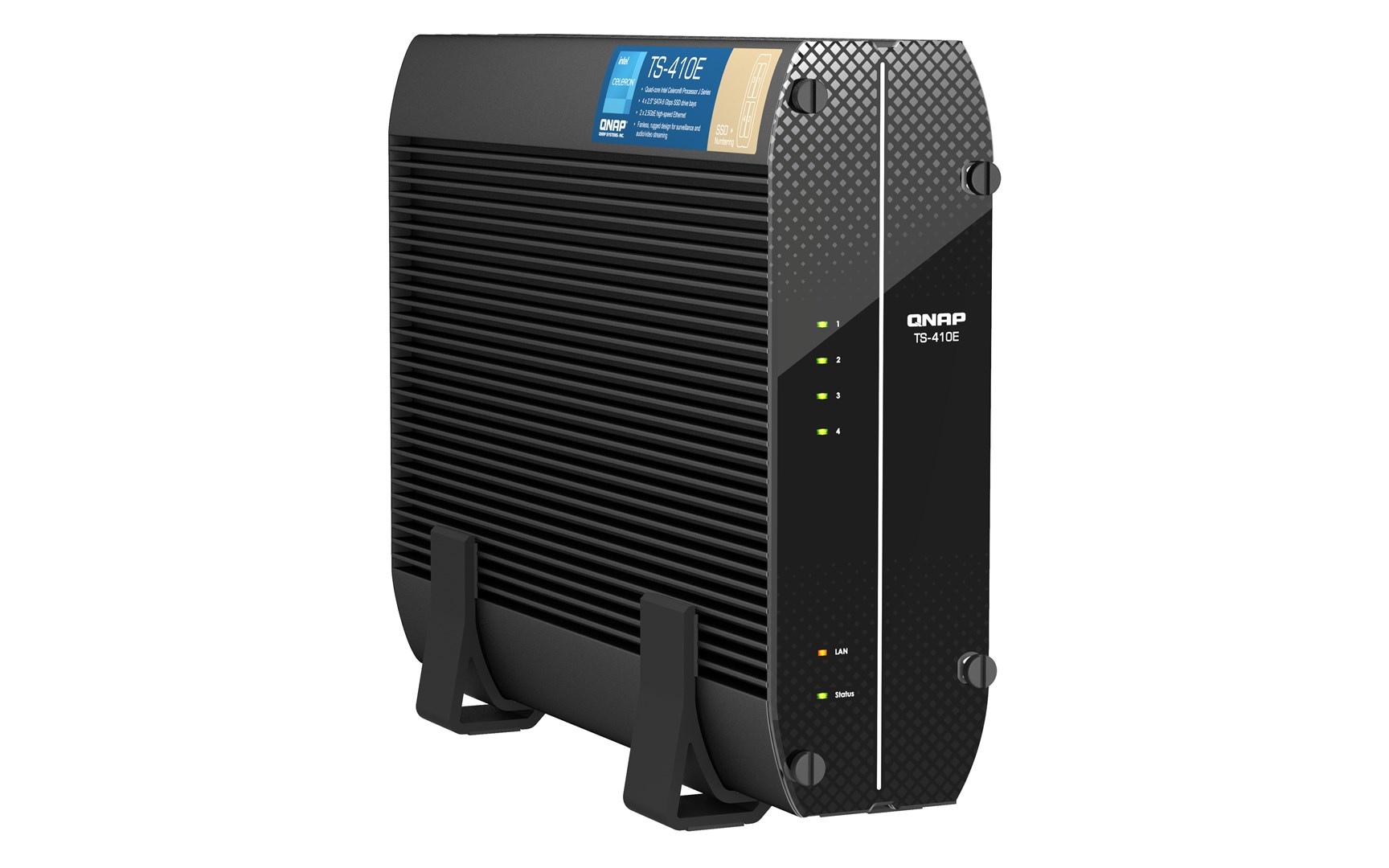 QNAP TS-410E NAS Tower Ethernet LAN Black J6412 - Image 4