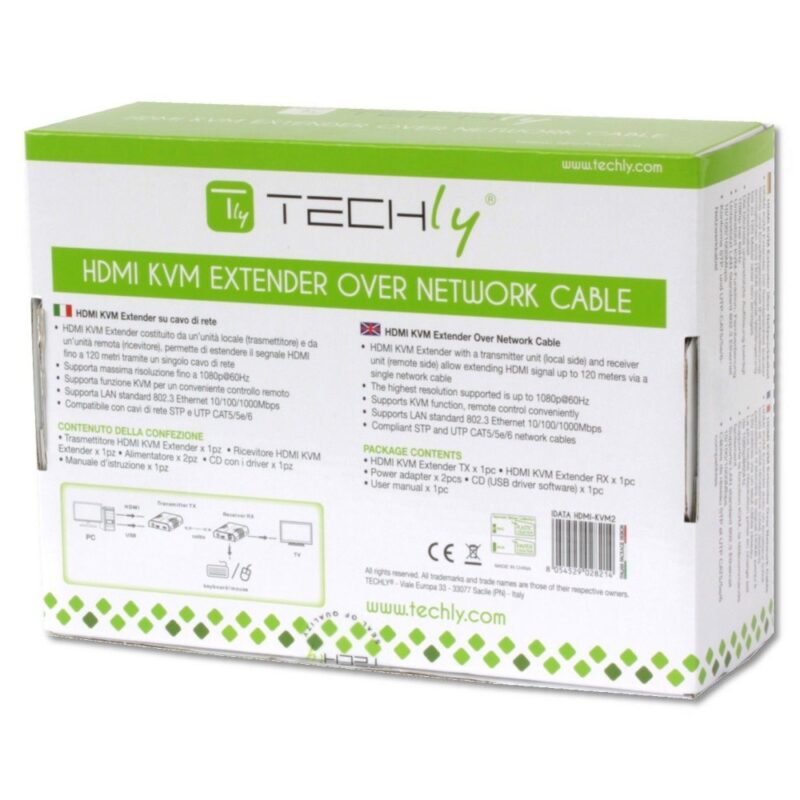 Techly IDATA HDMI-KVM2 KVM extender Transmitter & receiver - Image 9