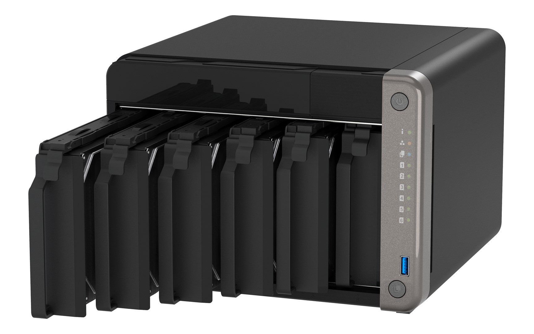 QNAP TS-AI642-8G NAS/storage server Tower Ethernet LAN Black Cortex-A76 - Image 4