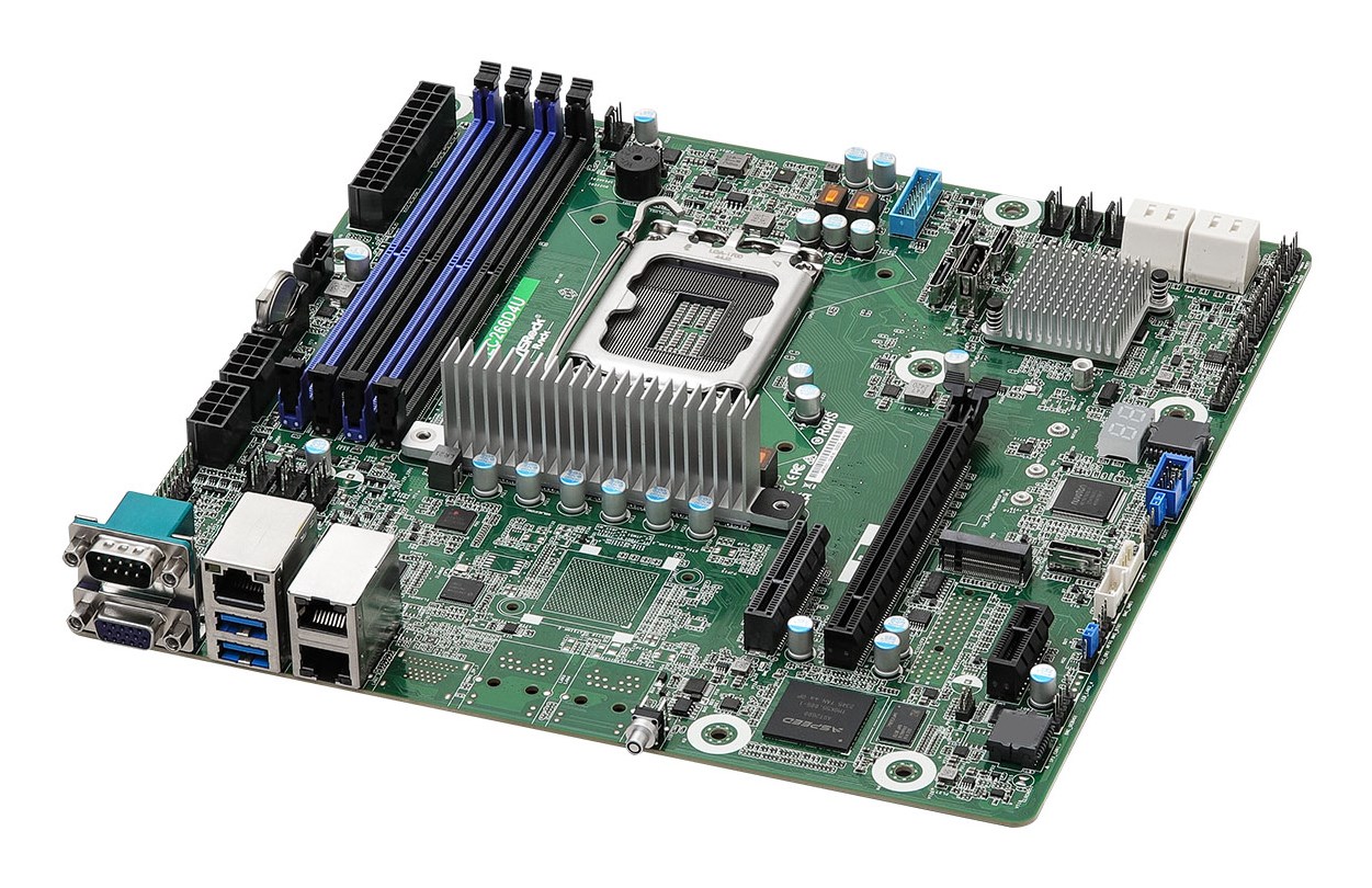 Asrock EC266D4U motherboard Intel C266 LGA 1700 micro ATX - Image 2
