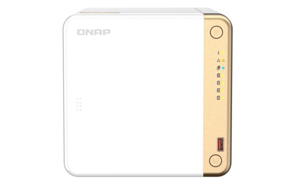 QNAP TS-462-4G NAS/storage server Tower Intel® Celeron® N4505 4 GB DDR4 0 TB QNAP QTS White