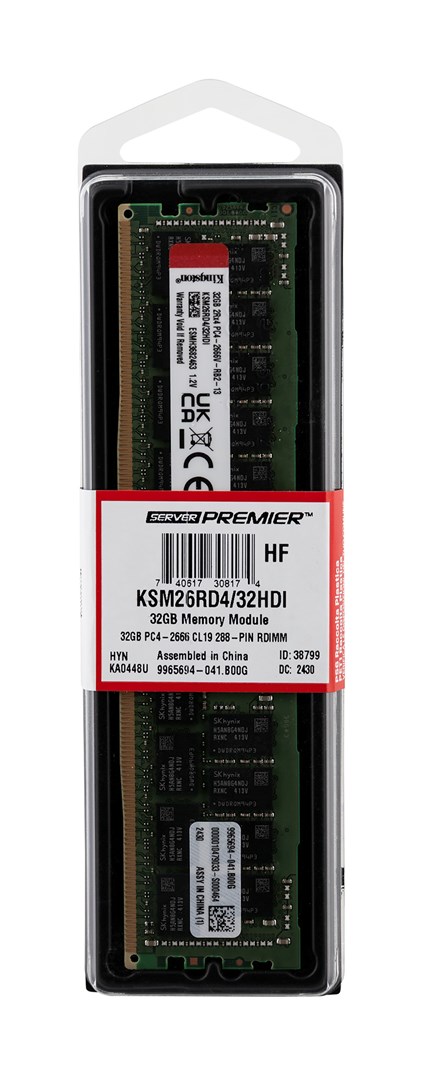 Kingston RDIMM 32GB DDR4 2Rx4 Hynix D IDT 2666MHz PC4-21300 KSM26RD4/32HDI - Image 2