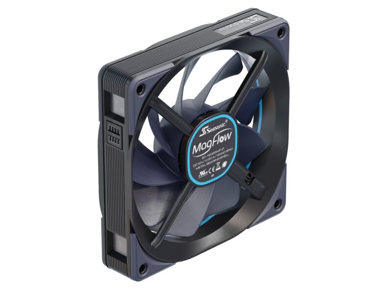 Seasonic MagFlow 3-Fan Kit Computer case 12 cm Black 3 pc(s) - Image 3