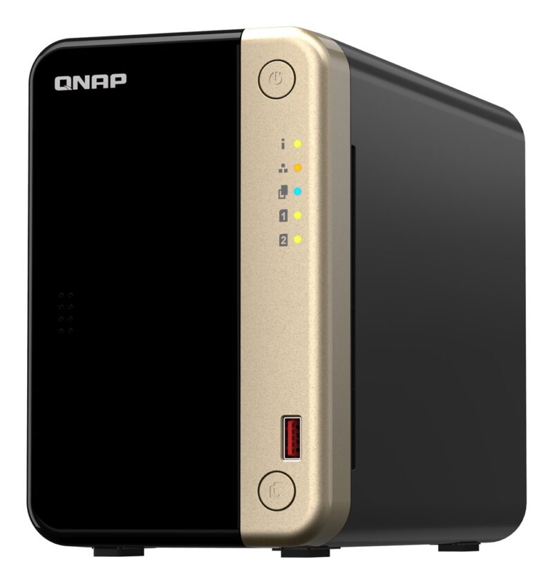 QNAP TS-264 NAS Tower Intel® Celeron® N5095 8 GB 0 TB QNAP QTS Black, Gold - Image 5