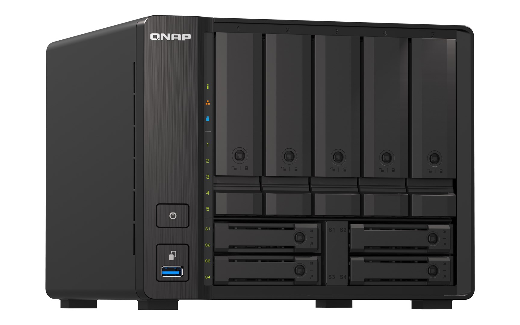 QNAP TS-H973AX NAS Tower Ryzen Embedded V1500B 32 GB DDR4 0 TB QuTS hero Black - Image 4