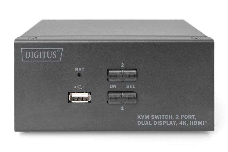 Digitus KVM Switch, 2 Port, Dual Display, 4K, HDMI® - Image 3